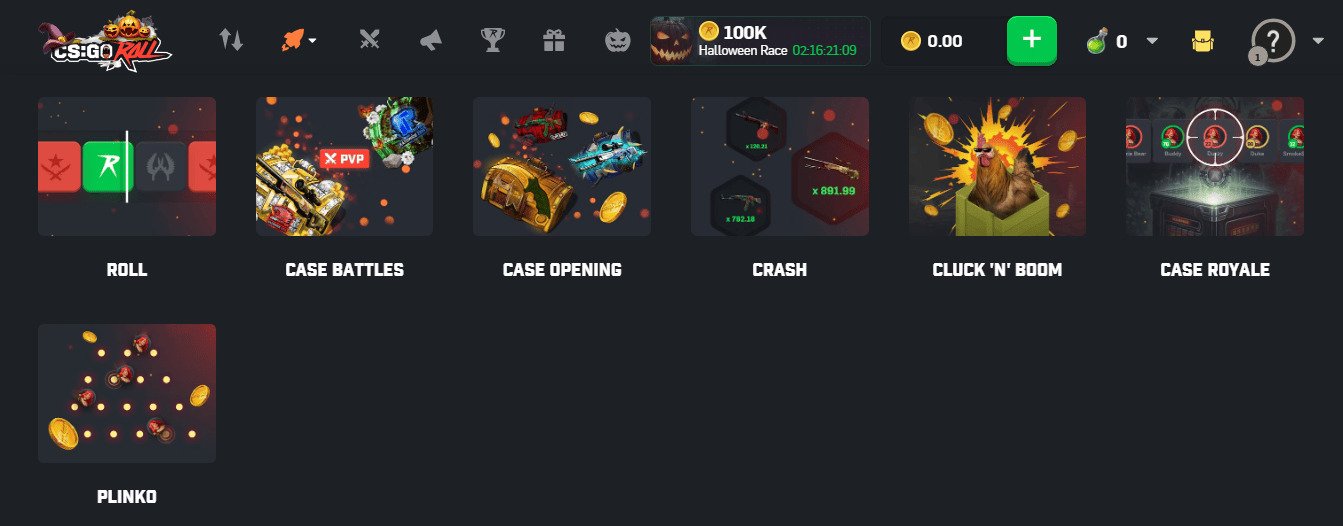 CSGORoll zapewnia przyjemne i emocjonujące wrażenia z gry